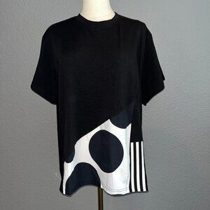 ALEMBIKA URBAN TRIBECA OVERSIZED T-SHIRT TEE  BLACK & WHITE  MADE IN ISRAEL -  M